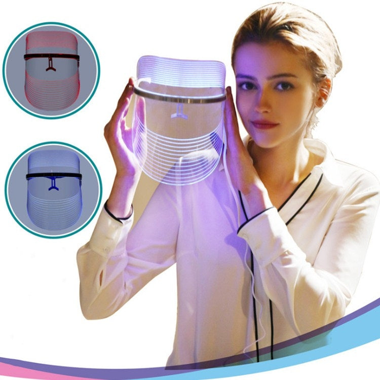 Three color LED Color Light Mask Beauty Instrument Facial Acne Whitening Home Beauty Instrument
